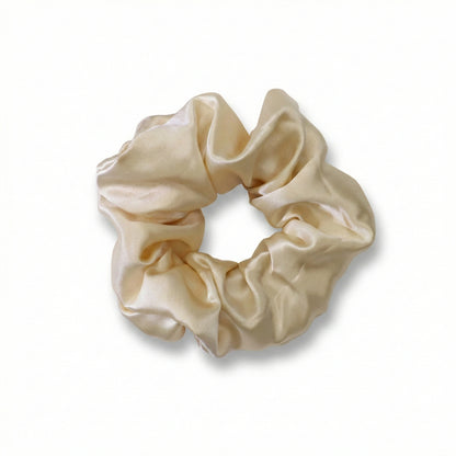 Premium Seiden Scrunchie | Haarpflege und Haarbruch Schutz | 100% Maulbeerseide